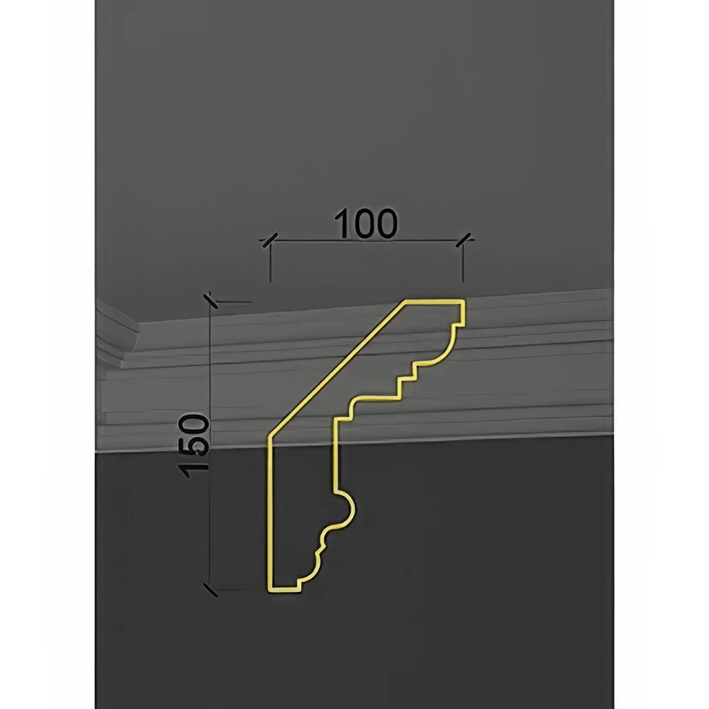 Decorative Plaster Cornice Deco Line Q-15
