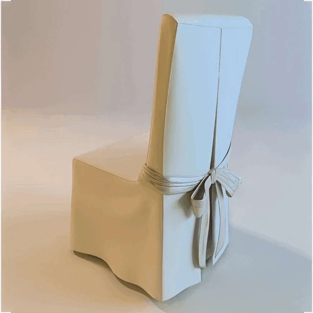 Chair Cover with Decorative Bow