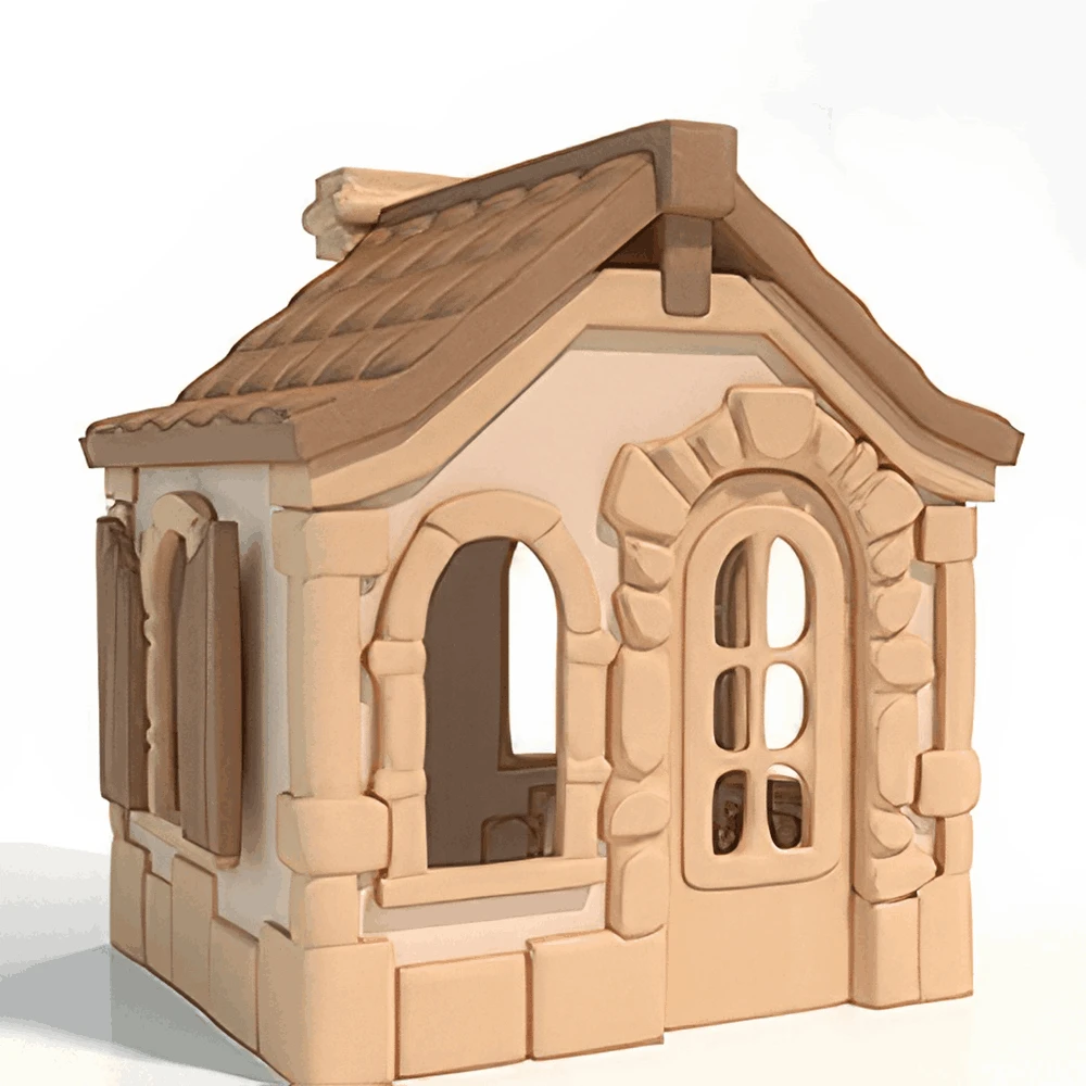 Toy House with Classic Cottage Design