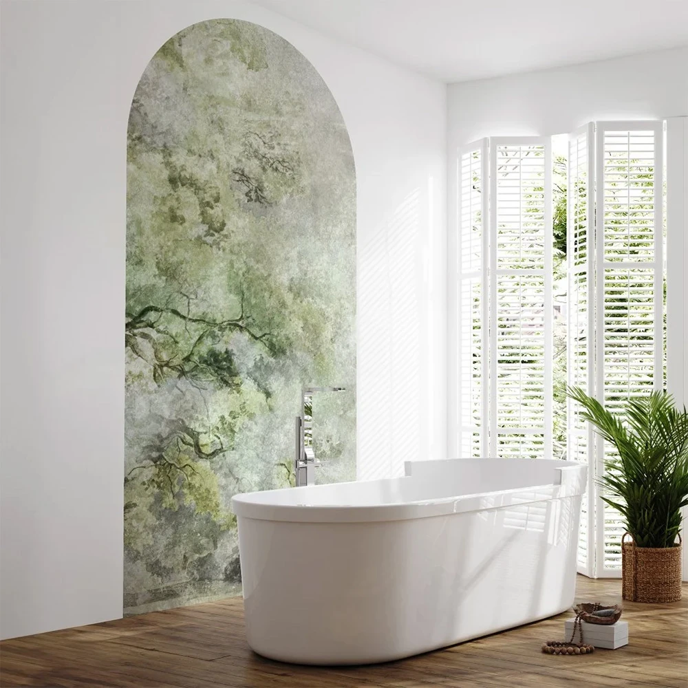 Wallpaper Wall Art Sanctuary Green arc (2)