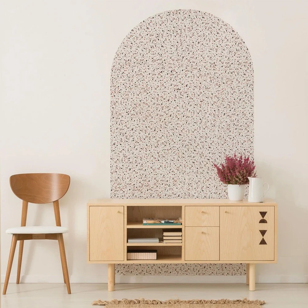 Wallpaper Wall Art Terrazzo Rust arc (2)