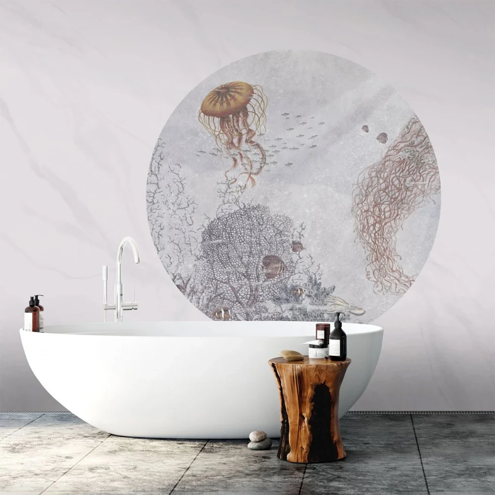 Carta da parati Wall Art Vita Acquatica I cerchio (2)