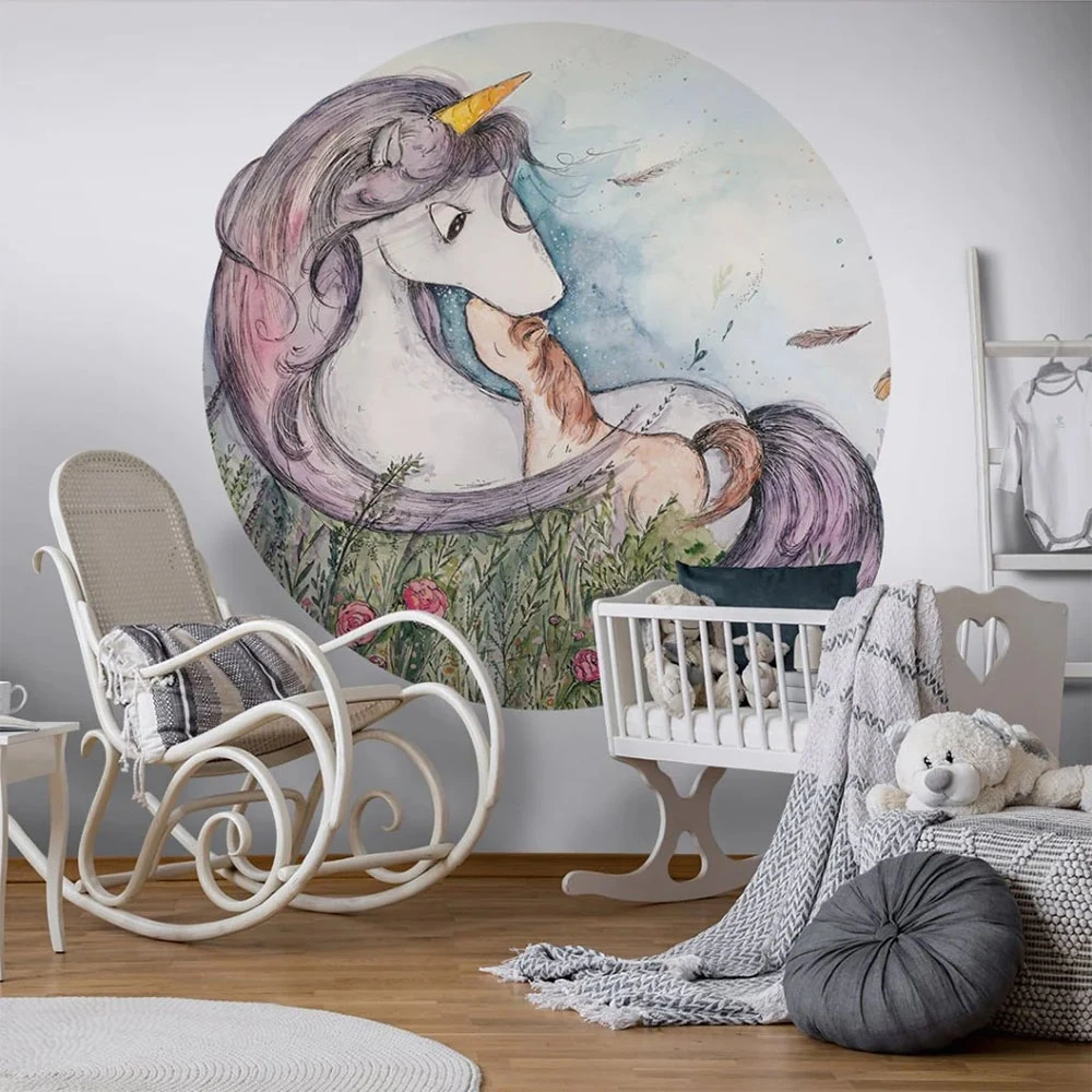 Պաստառ Wall Art Wild Unicorn I circle (2)