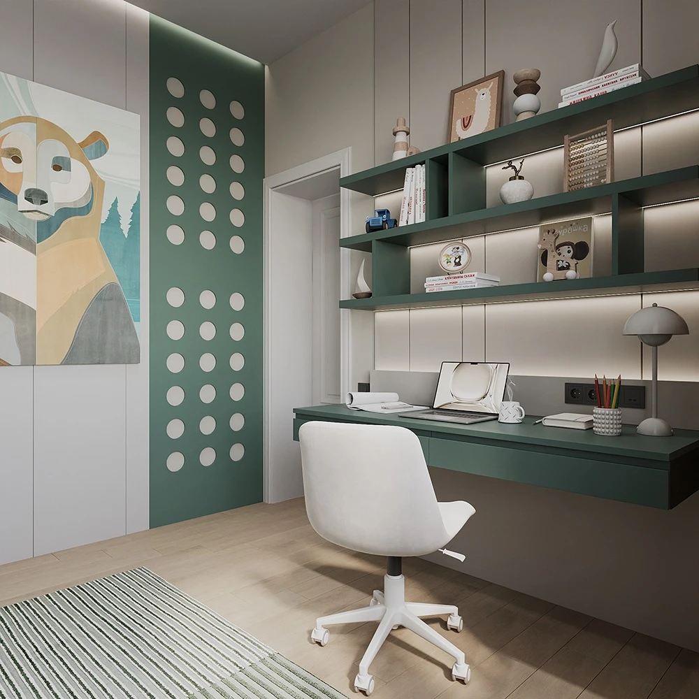Modern Child's Room Interior 3D Scene