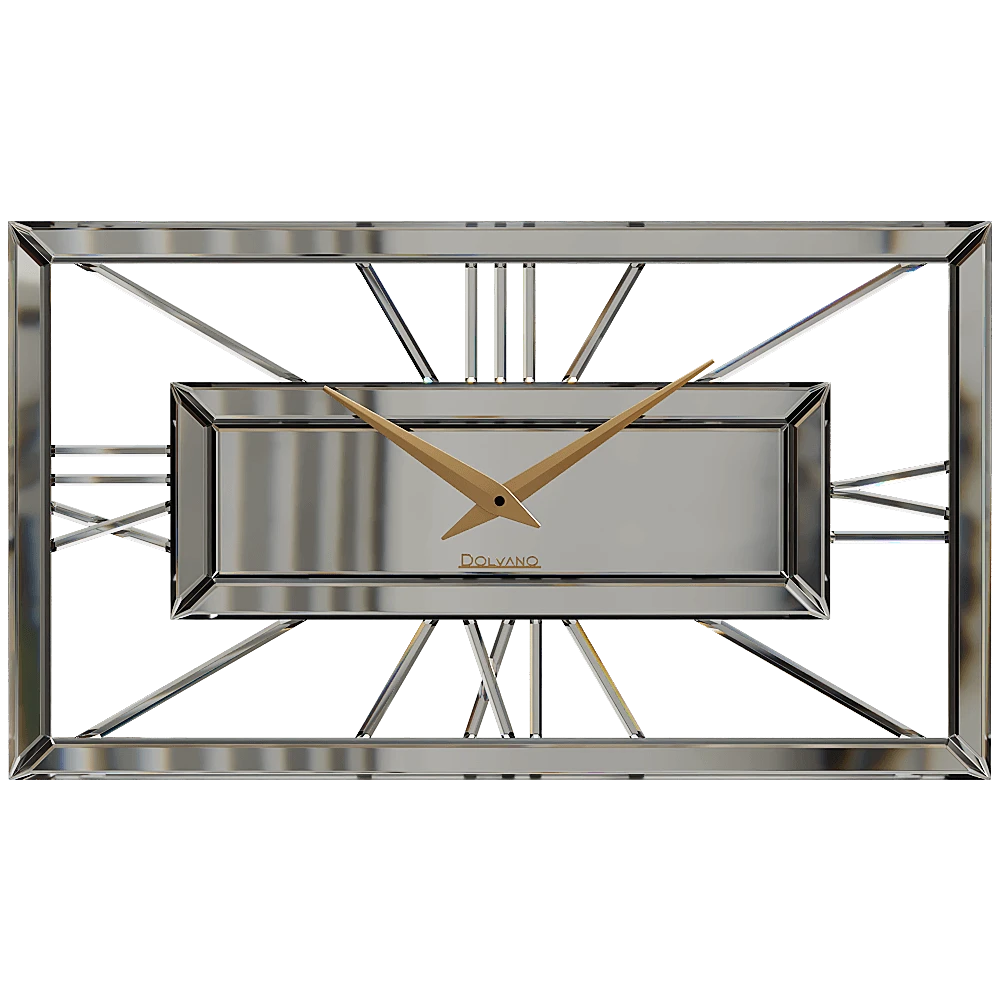 Wall Clock Horizontal Montana Silver