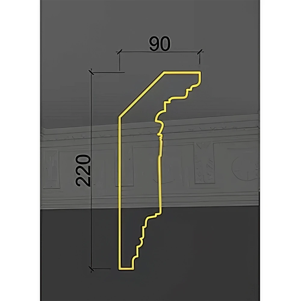 Plaster Cornice Deco Line K-24