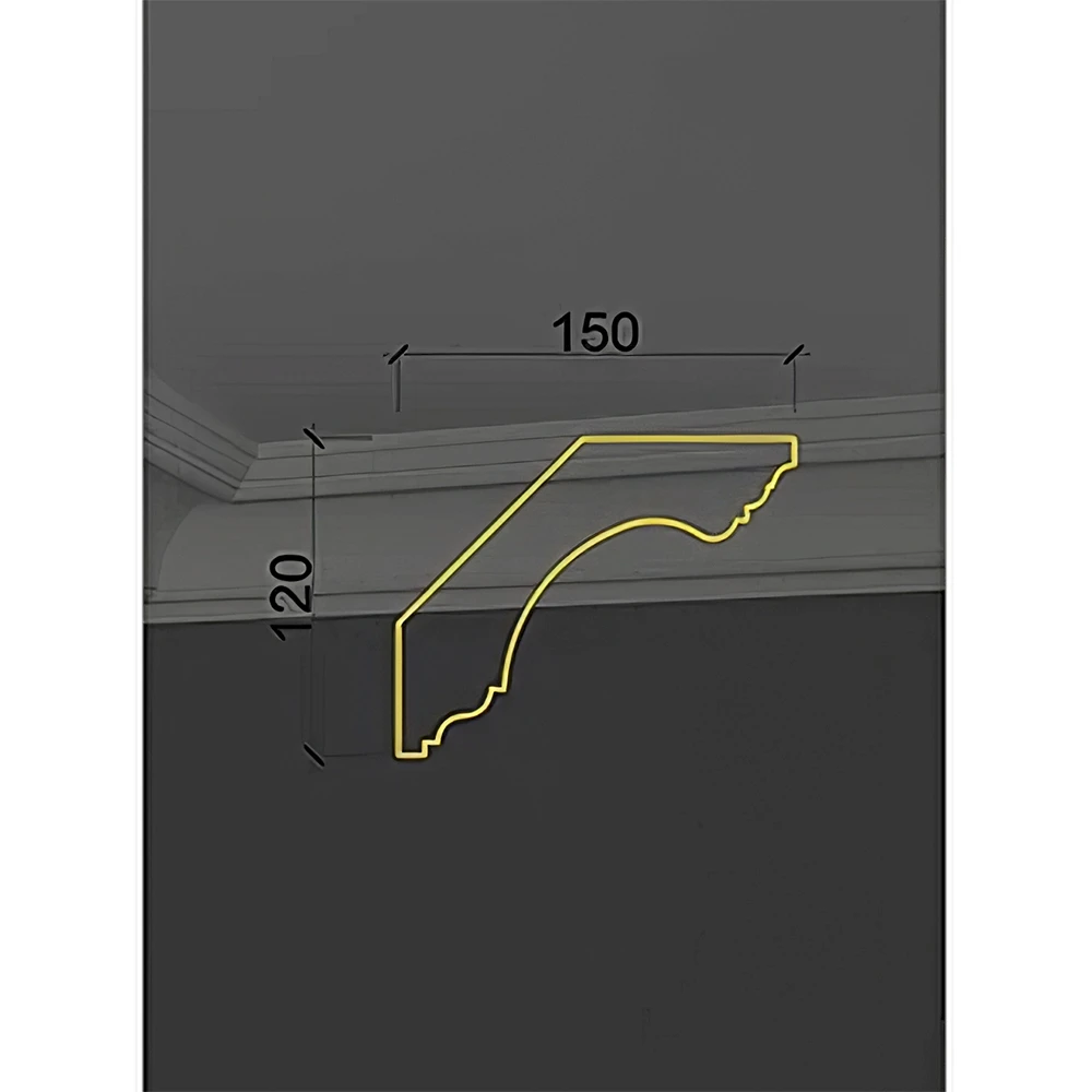 Decorative Plaster Cornice Deco Line Q-07