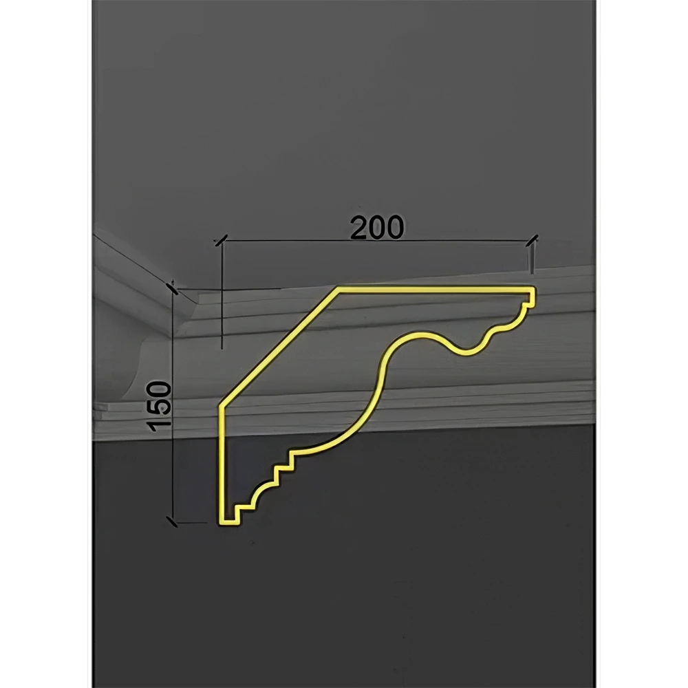 Decorative Plaster Cornice Deco Line Q-03