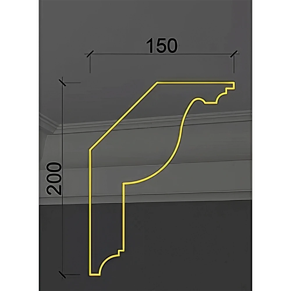 Decorative Plaster Cornice Deco Line Q-46