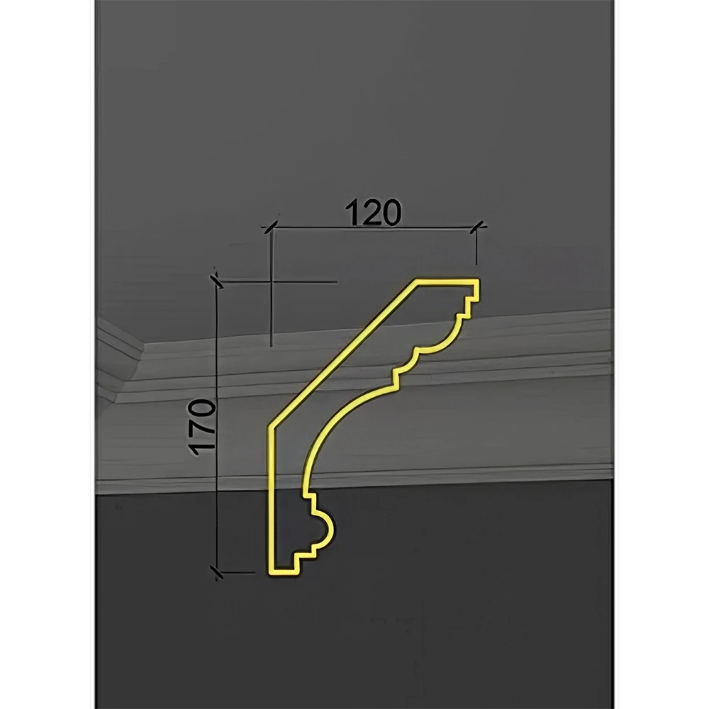 Decorative Plaster Cornice Deco Line Q-04