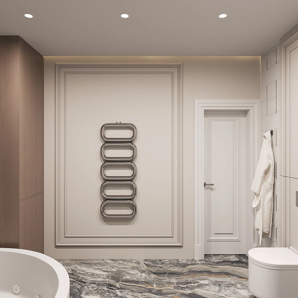 Luxurious Neoclassic Bathroom 3D Scene (2)