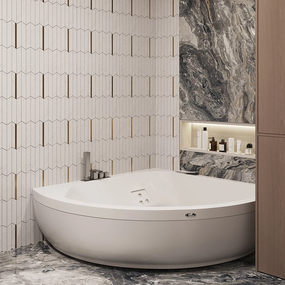 Luxurious Neoclassic Bathroom 3D Scene (6)