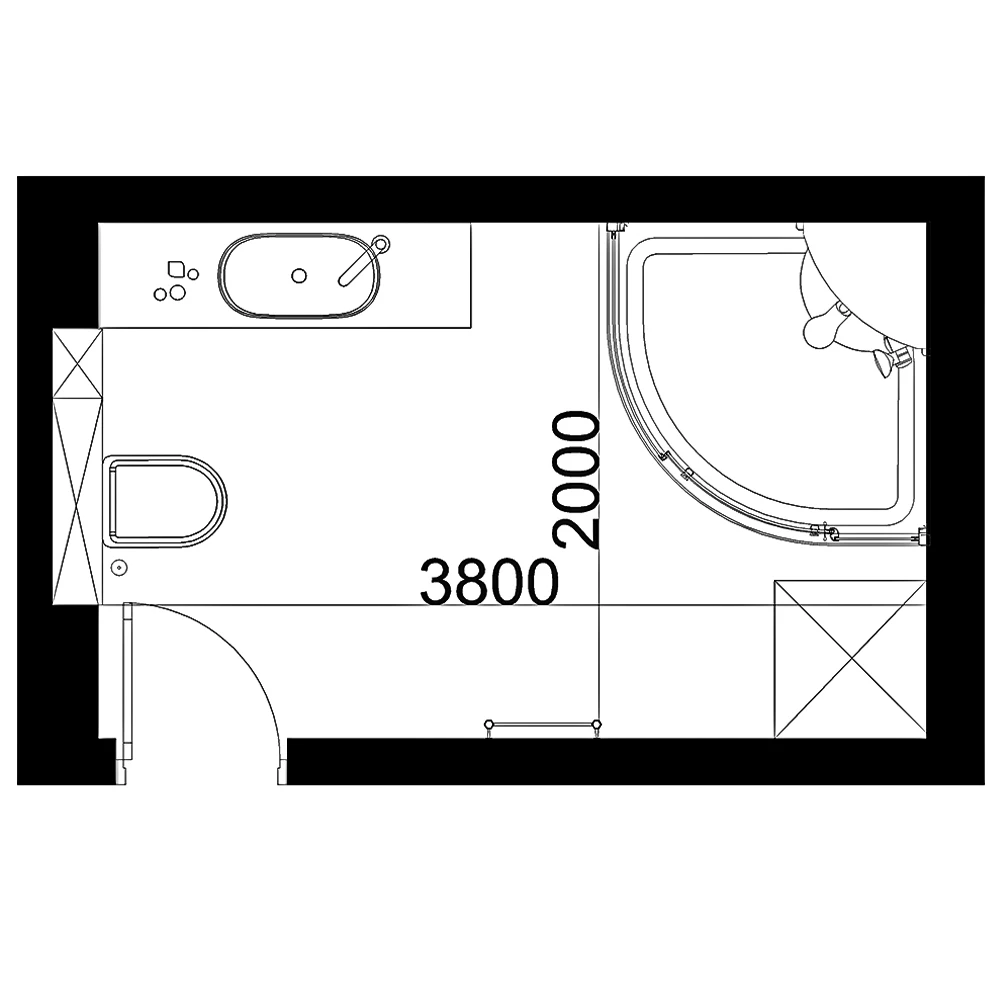 Luxurious Neoclassic Bathroom 3D Scene (7)