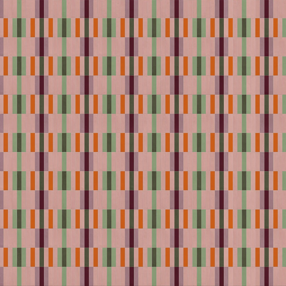 Wallpaper BRICK ART BLOOMING GARDEN