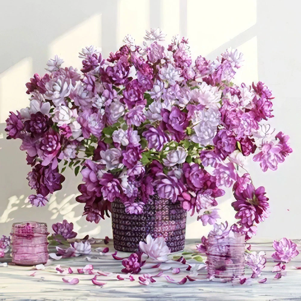 Potted Plant with Miniature Roses