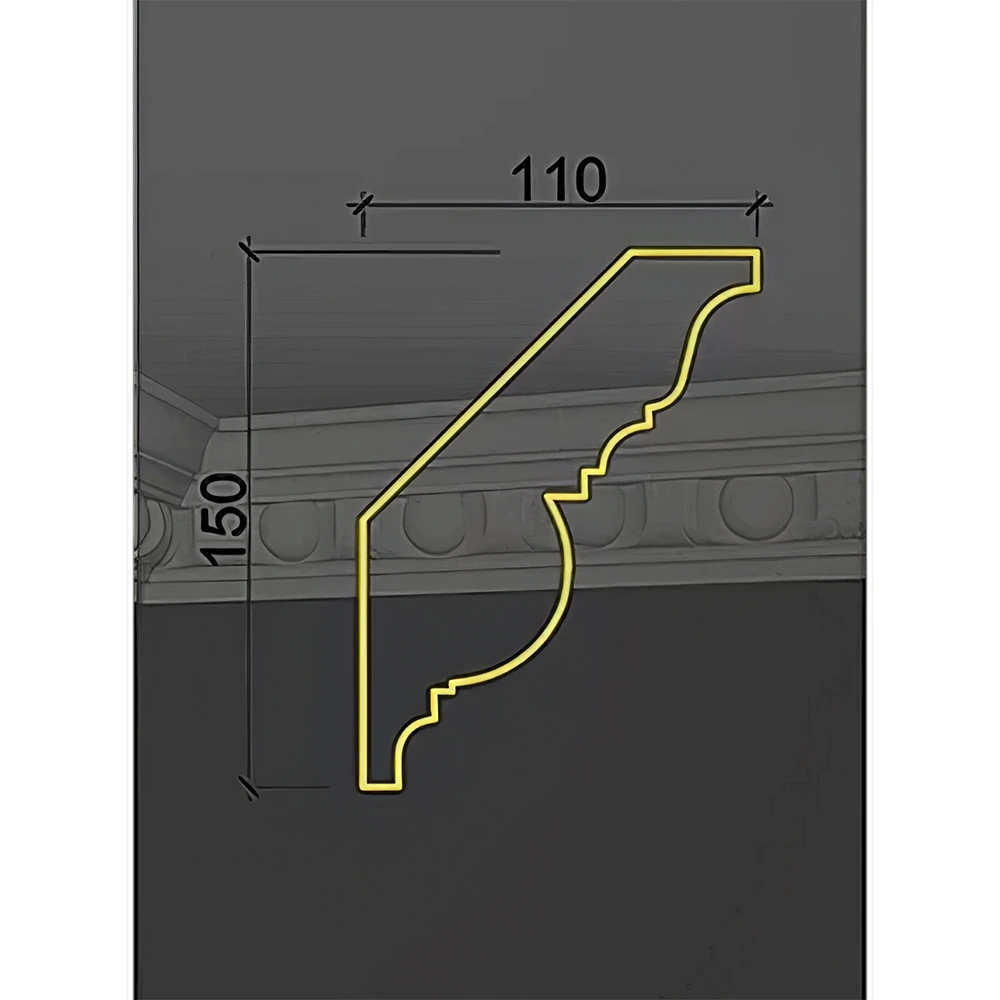Decorative Plaster Cornice Deco Line K-01