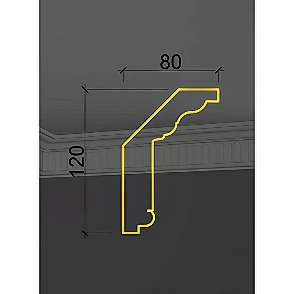 Dekoratives Gipsgesims Deco Line K-03