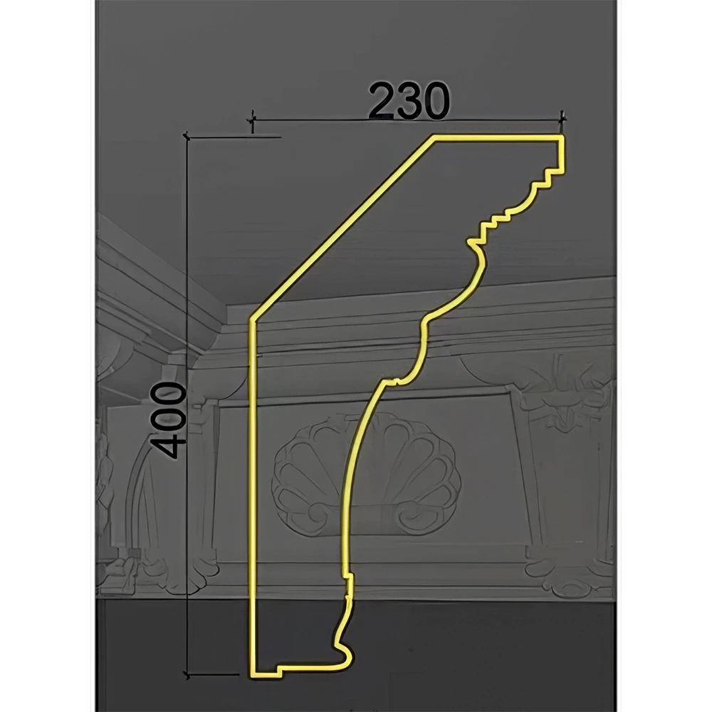 Decorative Plaster Cornice Deco Line K-07