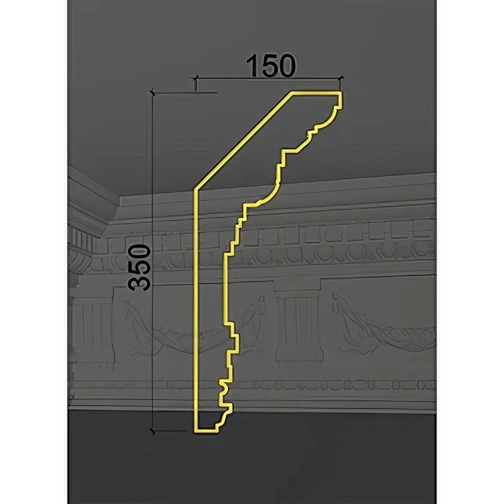 Decorative Plaster Cornice Deco Line K-27