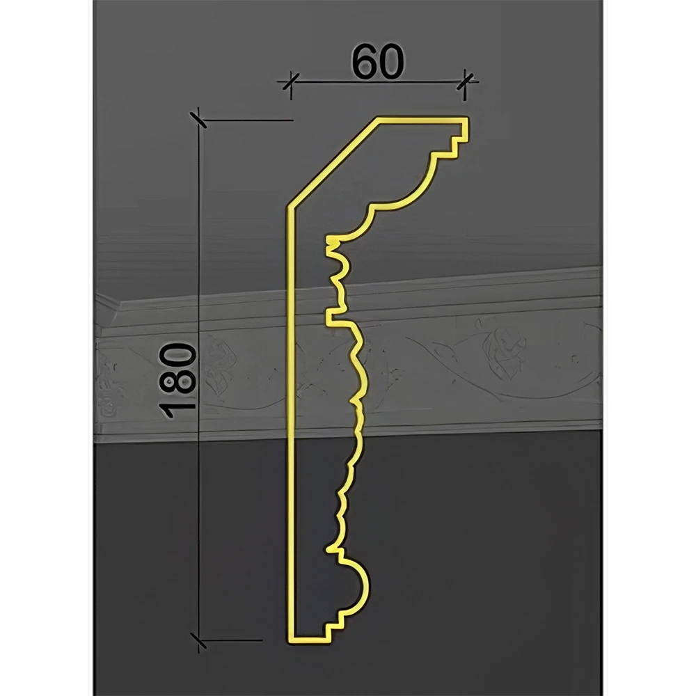 Decorative Plaster Cornice Deco Line K-21