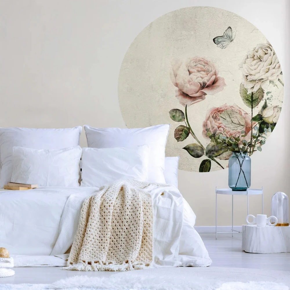 Wallpaper Rose Dream White circle (2)
