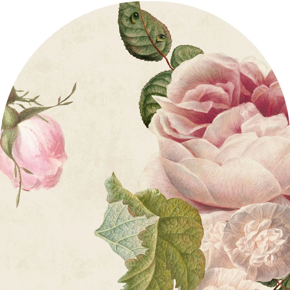 Wallpaper Roses Cream arc