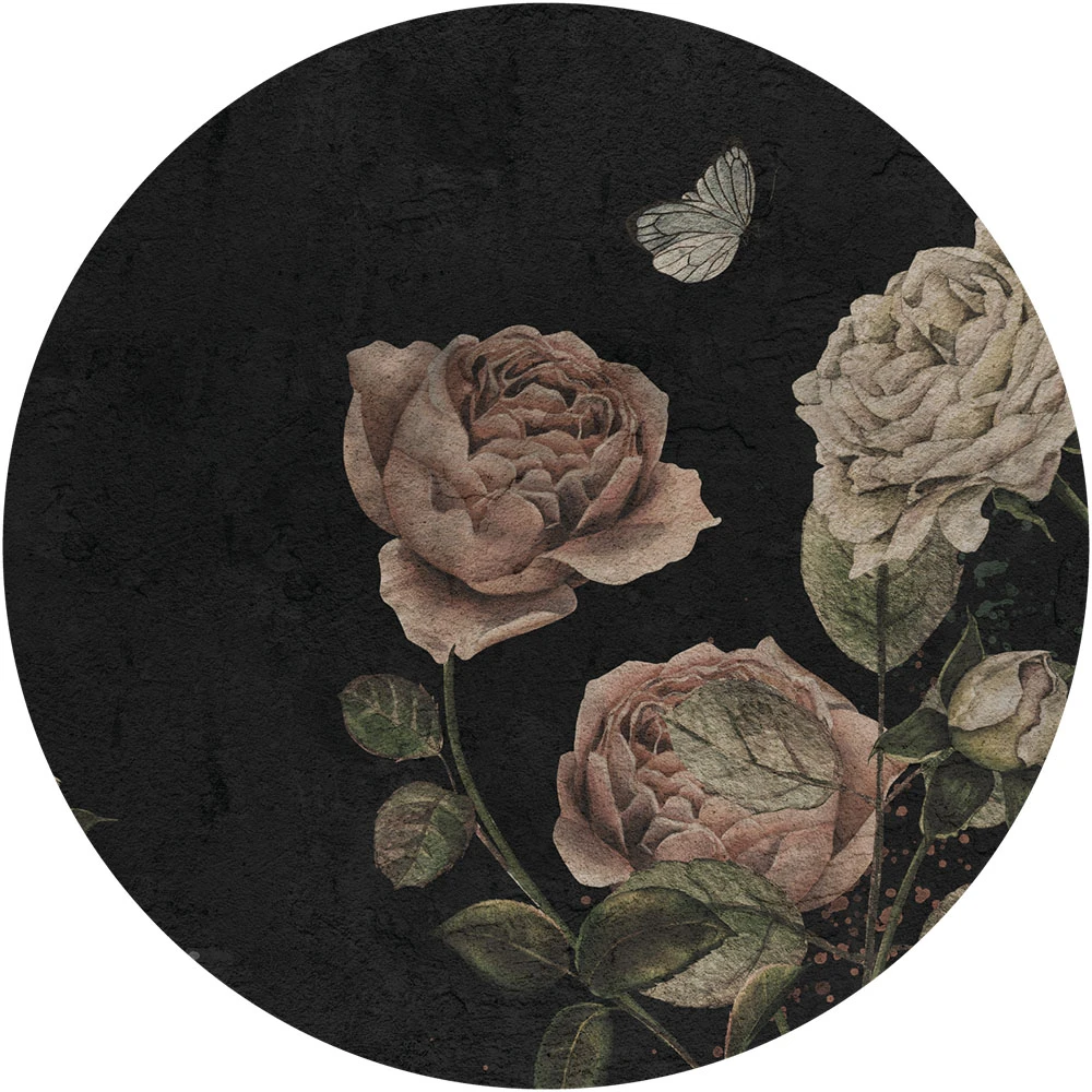Wallpaper Rose Dream Black circle