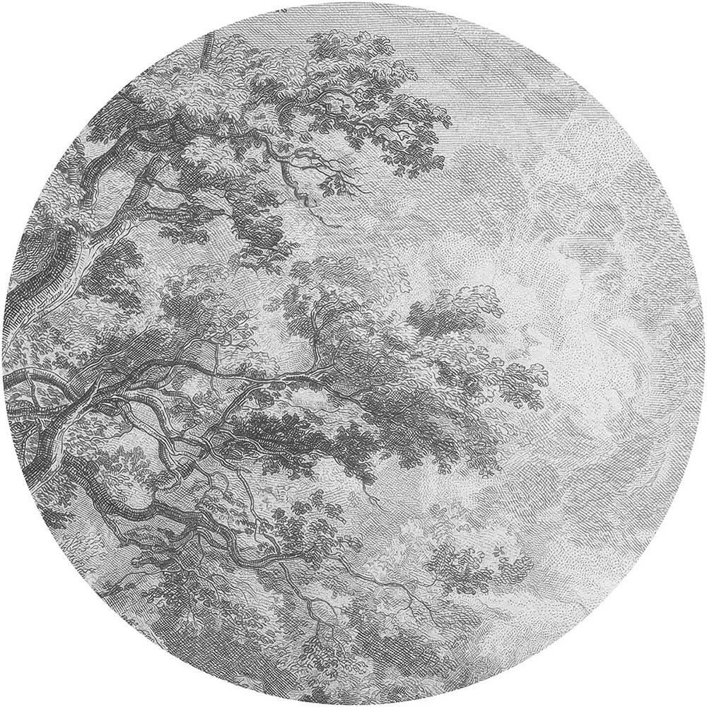Wallpaper Sanctuary Grey circle