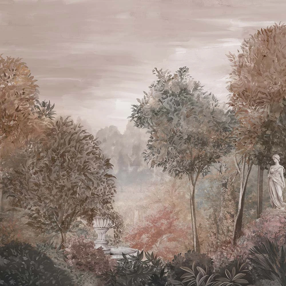 Papel pintado Murals FRESCO DE JARDÍN ROSA