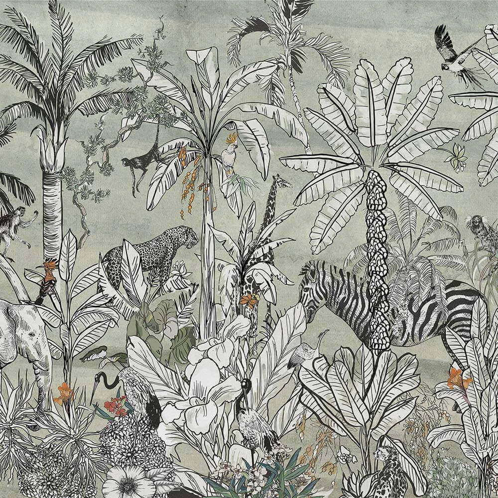 Wallpaper JUNGLE REVERIE Morning Mist