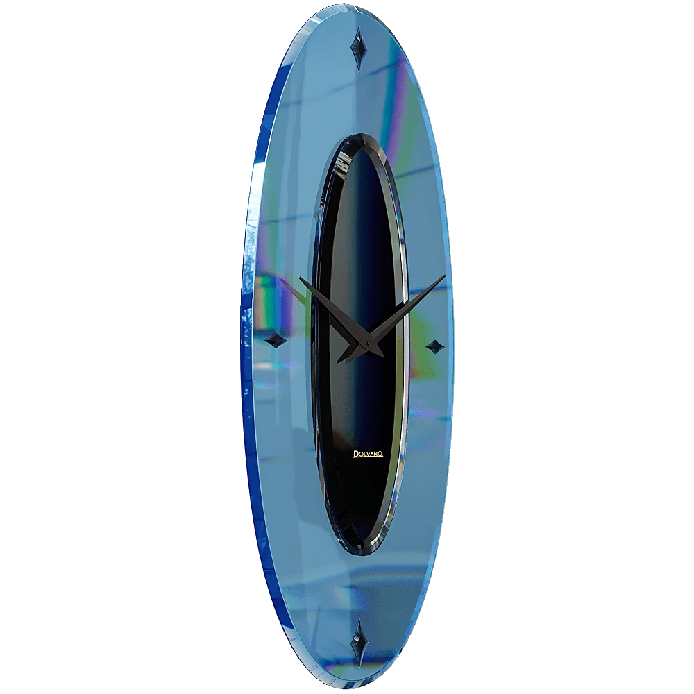 Wall Clock Dolvano The Oval Blue (2)