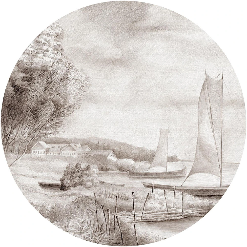 Carta da parati Wall Art Regatta circle