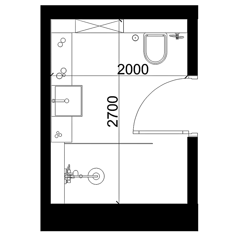 Modern Contemporary Bathroom 3D Scene (6)
