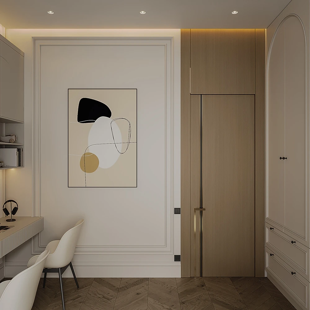Modern Functional Kids Bedroom 3D Scene (4)