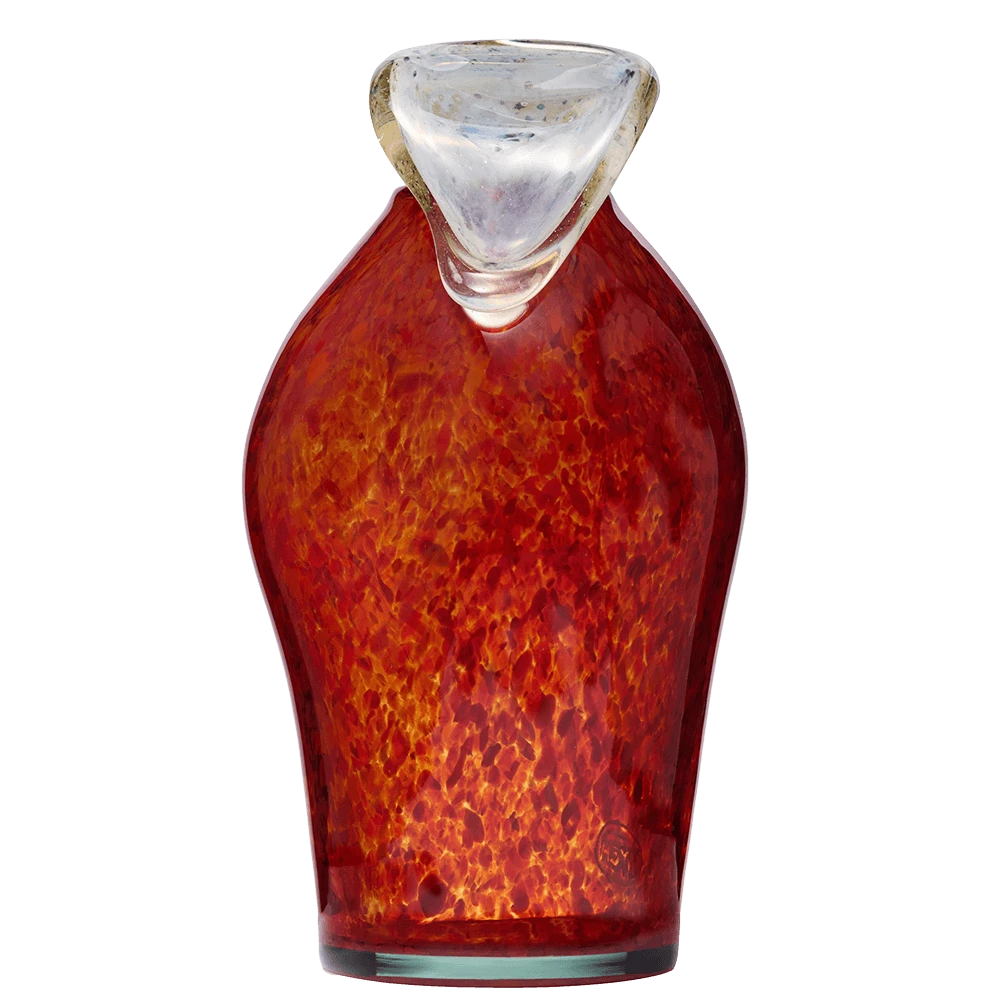 Vase DODALA Deep red - fire tongue beige
