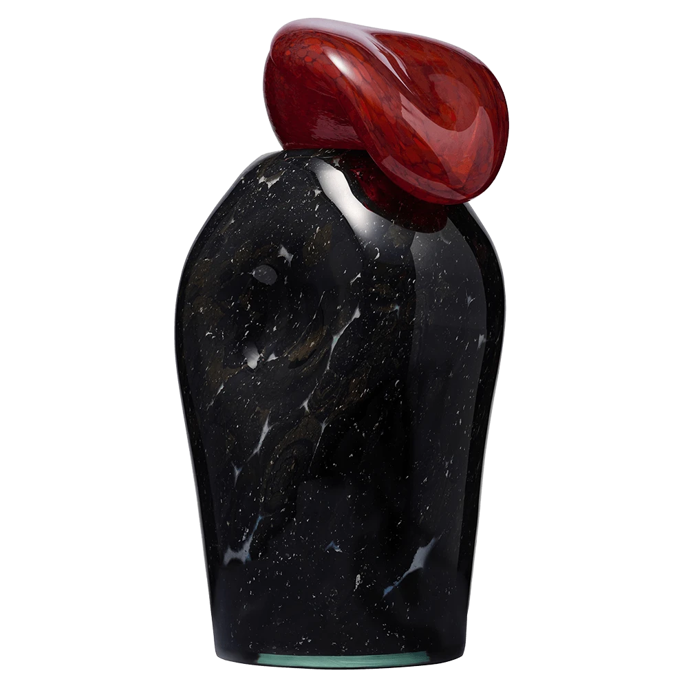 Vase DODALA Dynamic graphite - fire tongue