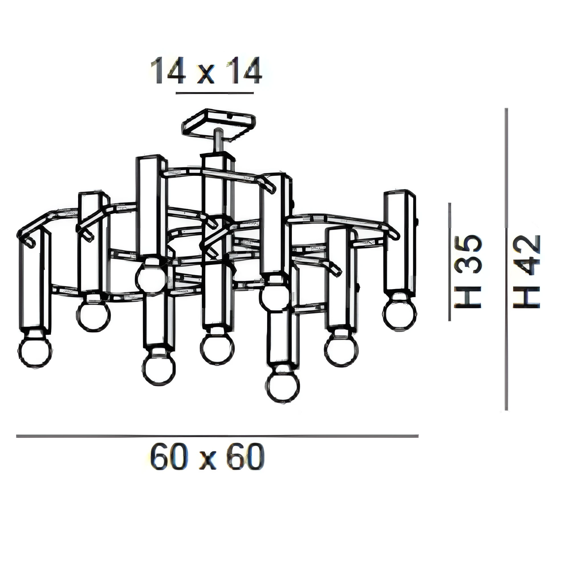 Ceiling Lamp Metal Lux Raster (3)