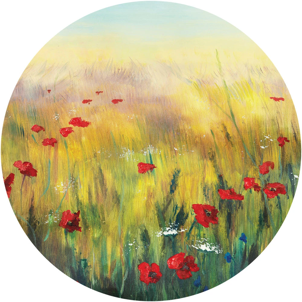 Wallpaper Poppy circle