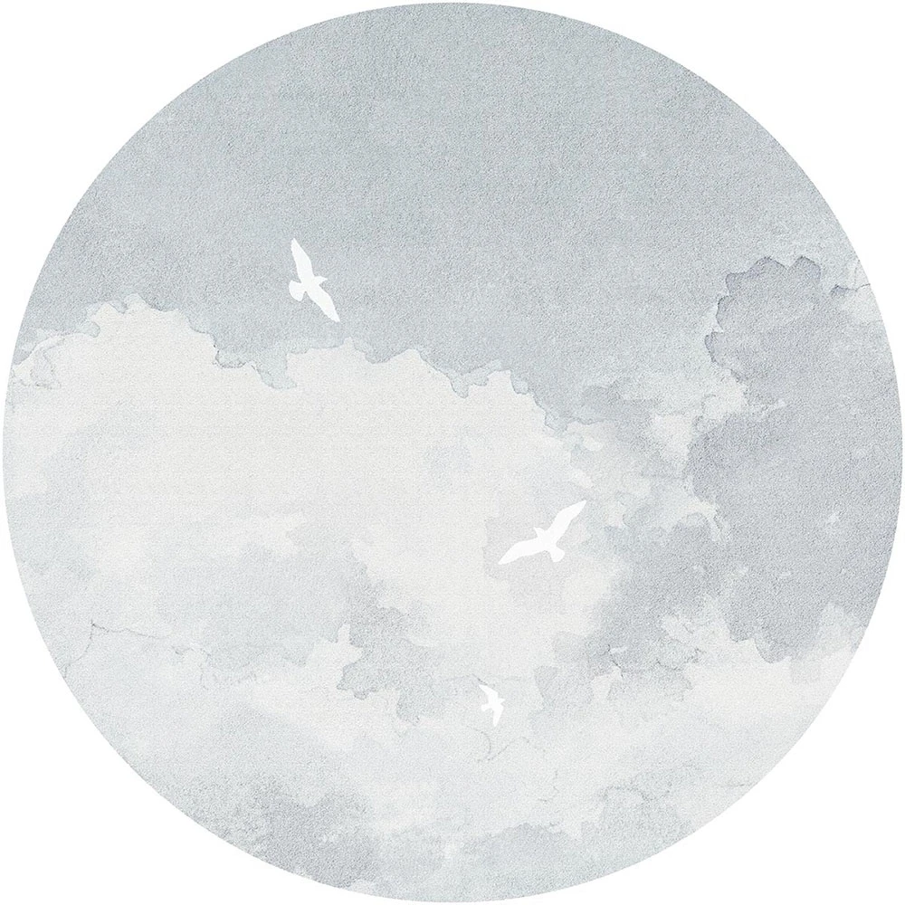 Wallpaper White Birds circle