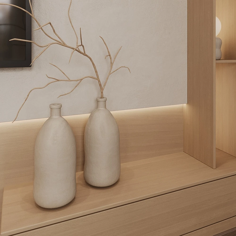 Modern Living and Dining Room Interior 3D Scene (7)