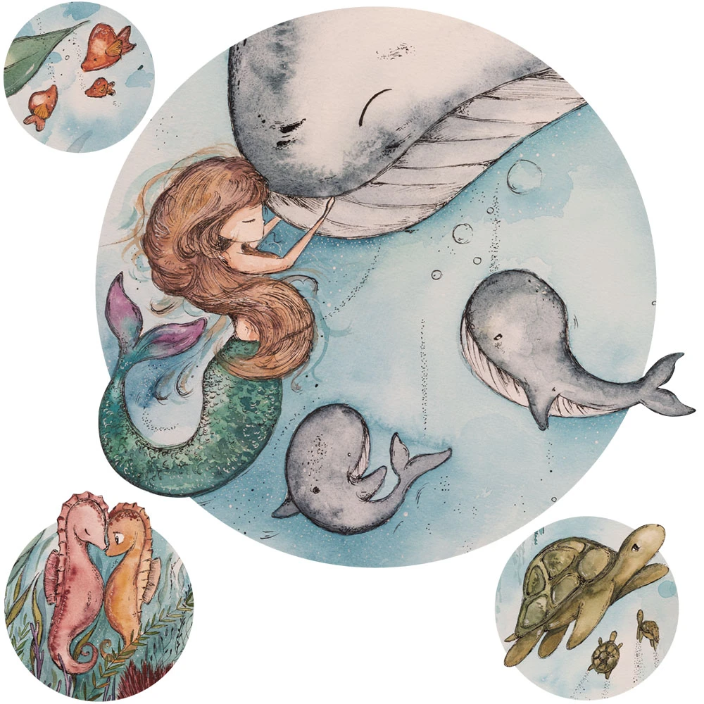 Wallpaper Sea Child circle