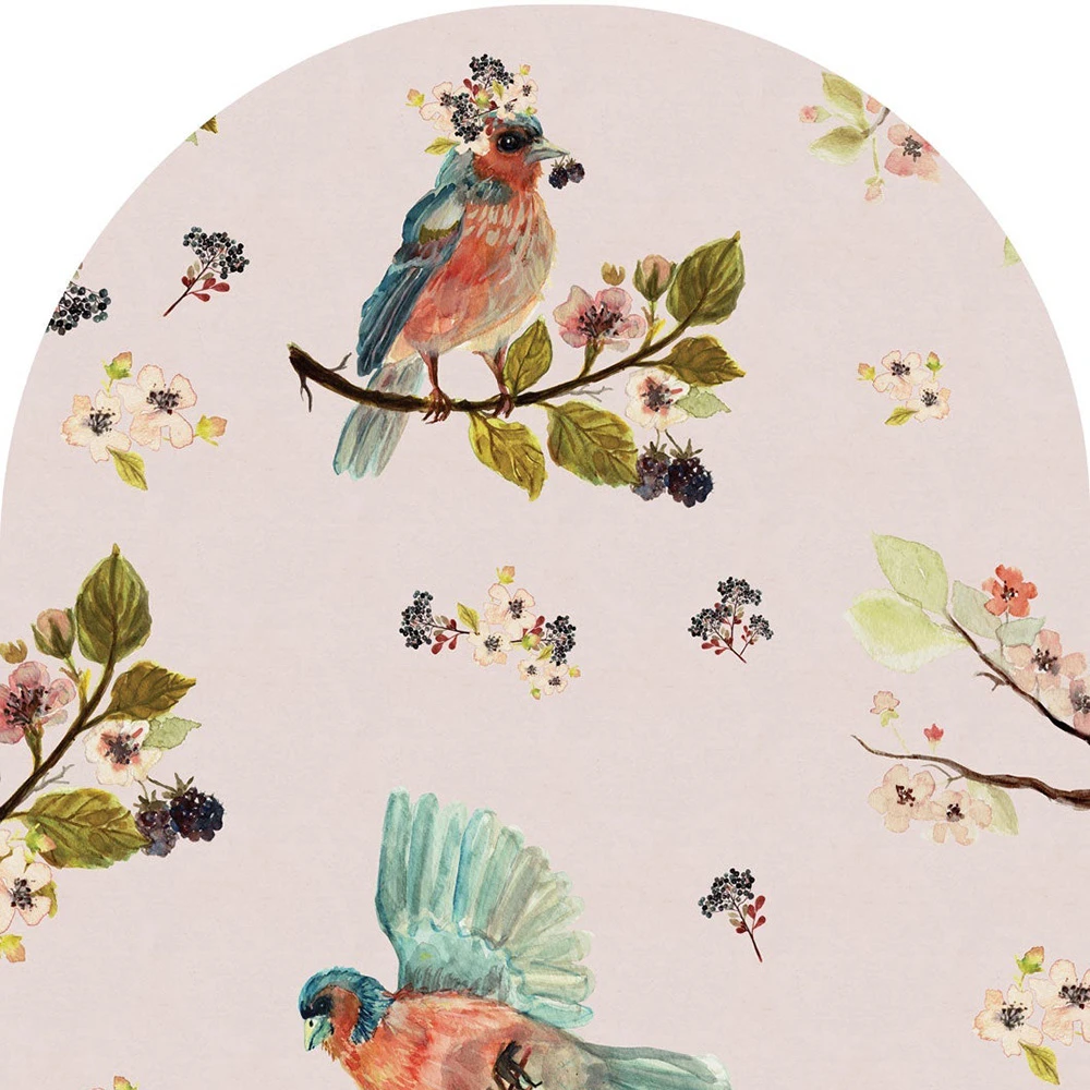Wallpaper Uccello Cantante Pink arc