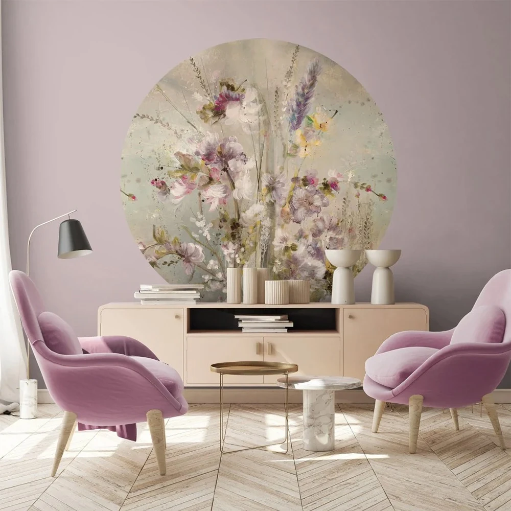 Wallpaper Wall Art Subtilis circle (2)