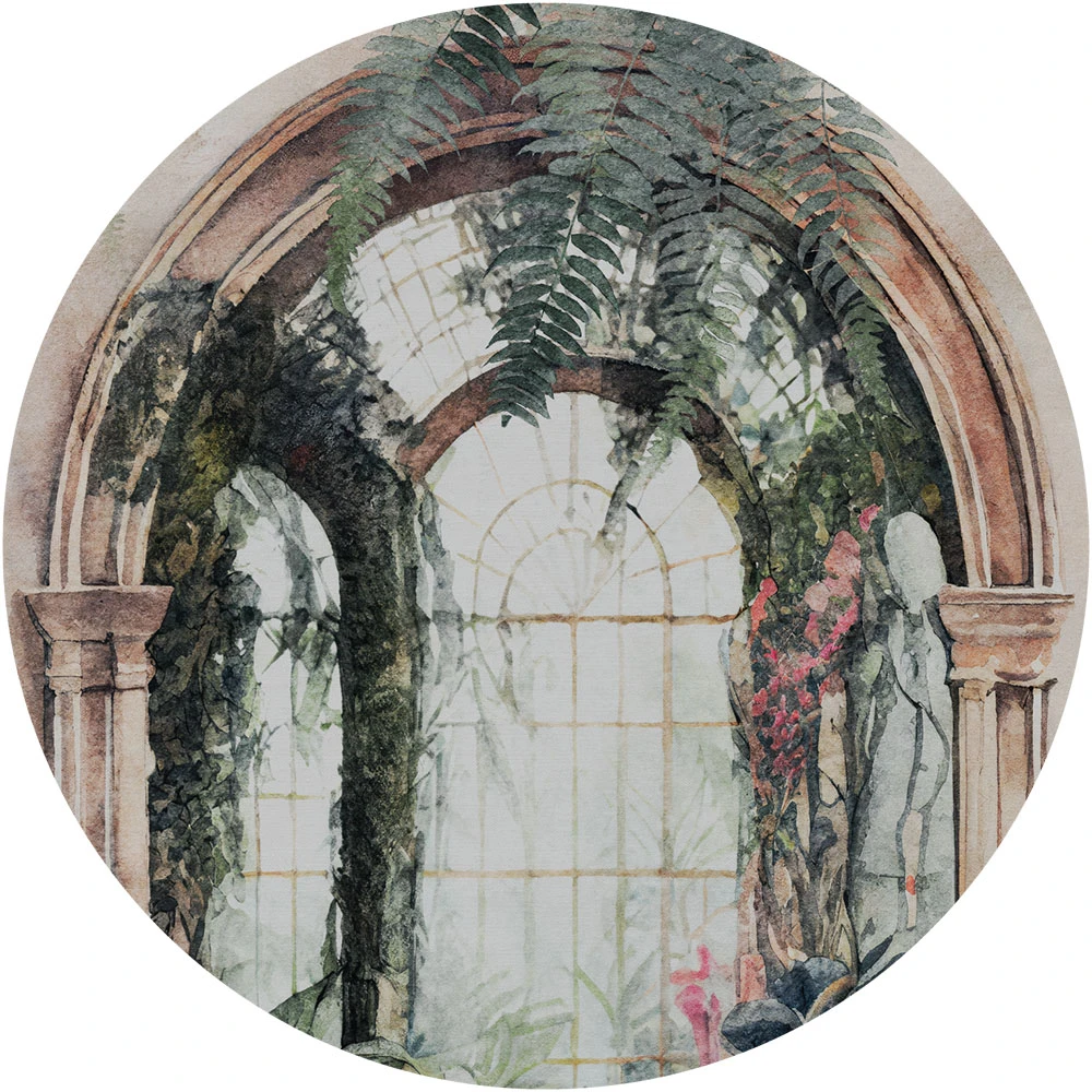 Wallpaper Aranciera circle