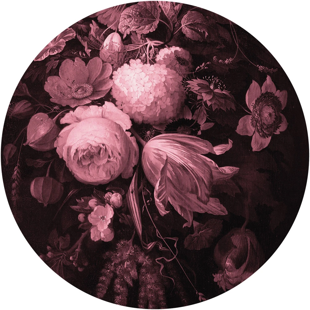 Wallpaper Boudoir Pink circle