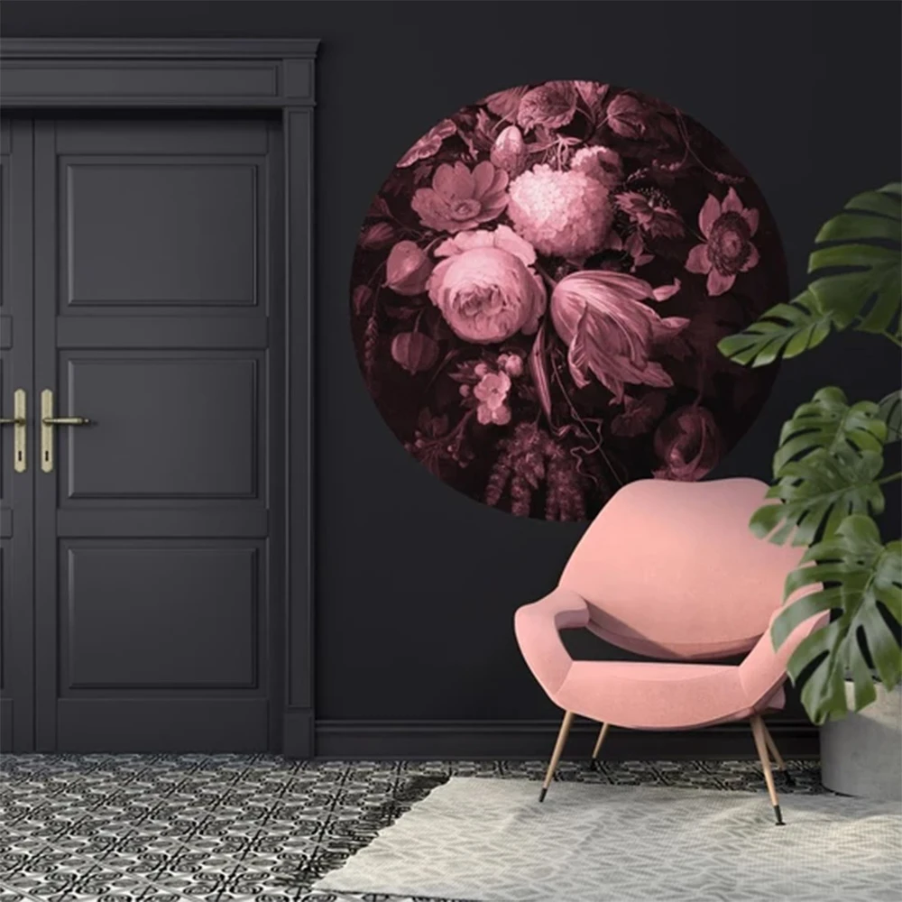 Wallpaper Boudoir Pink circle (2)