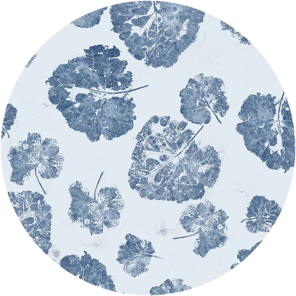 Wallpaper Foglia Navy circle