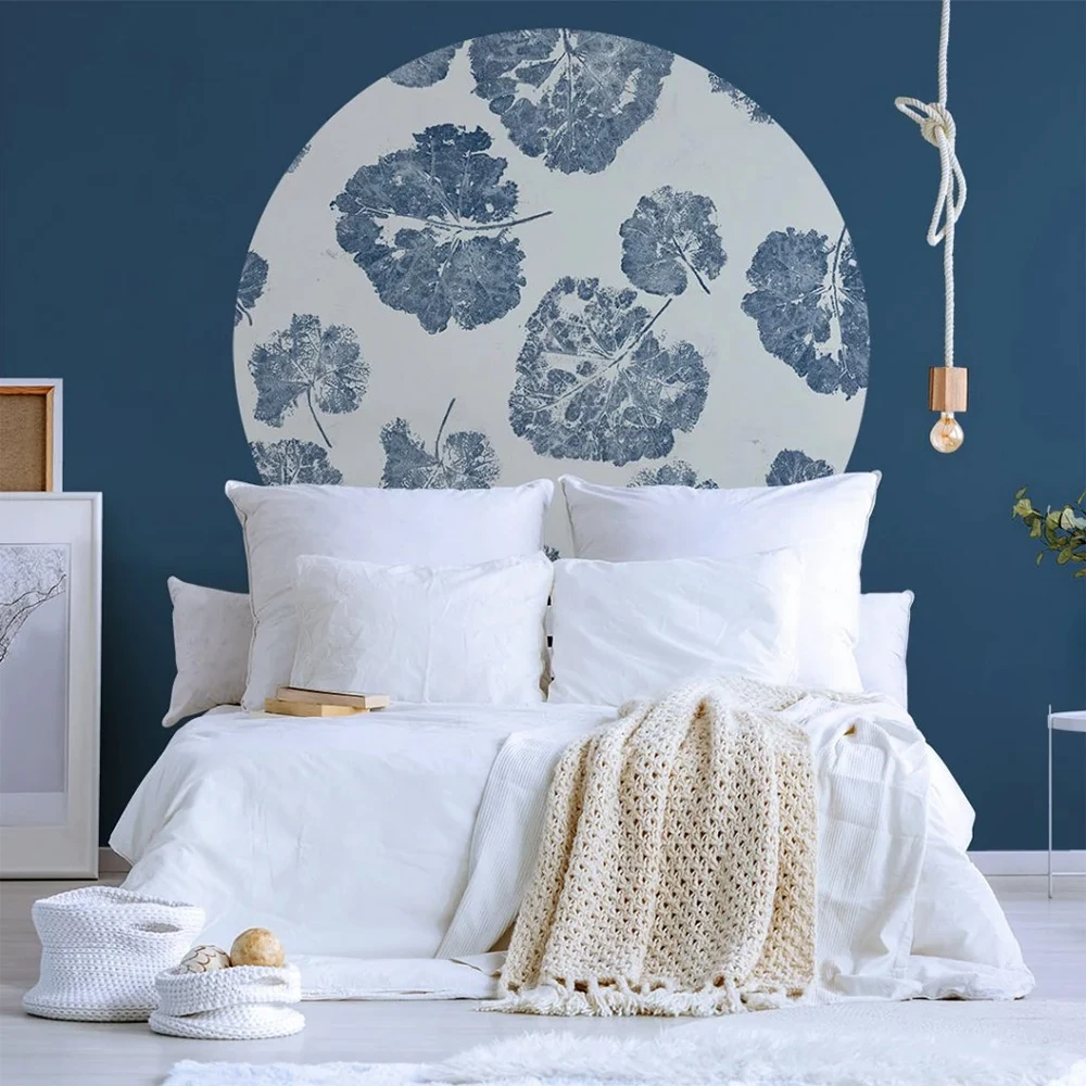 Wallpaper Foglia Navy circle (2)