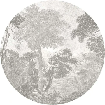 Wallpaper Hood Greige circle