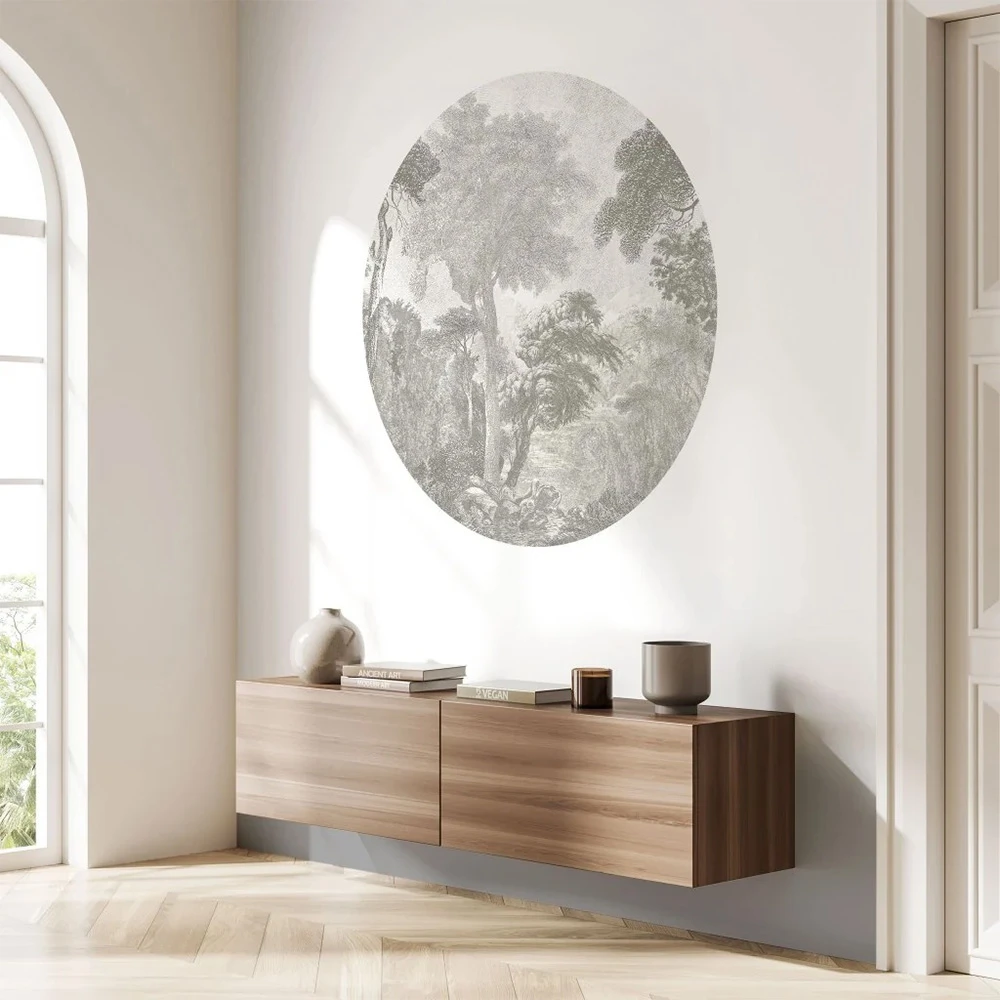 Wallpaper Hood Greige circle (2)